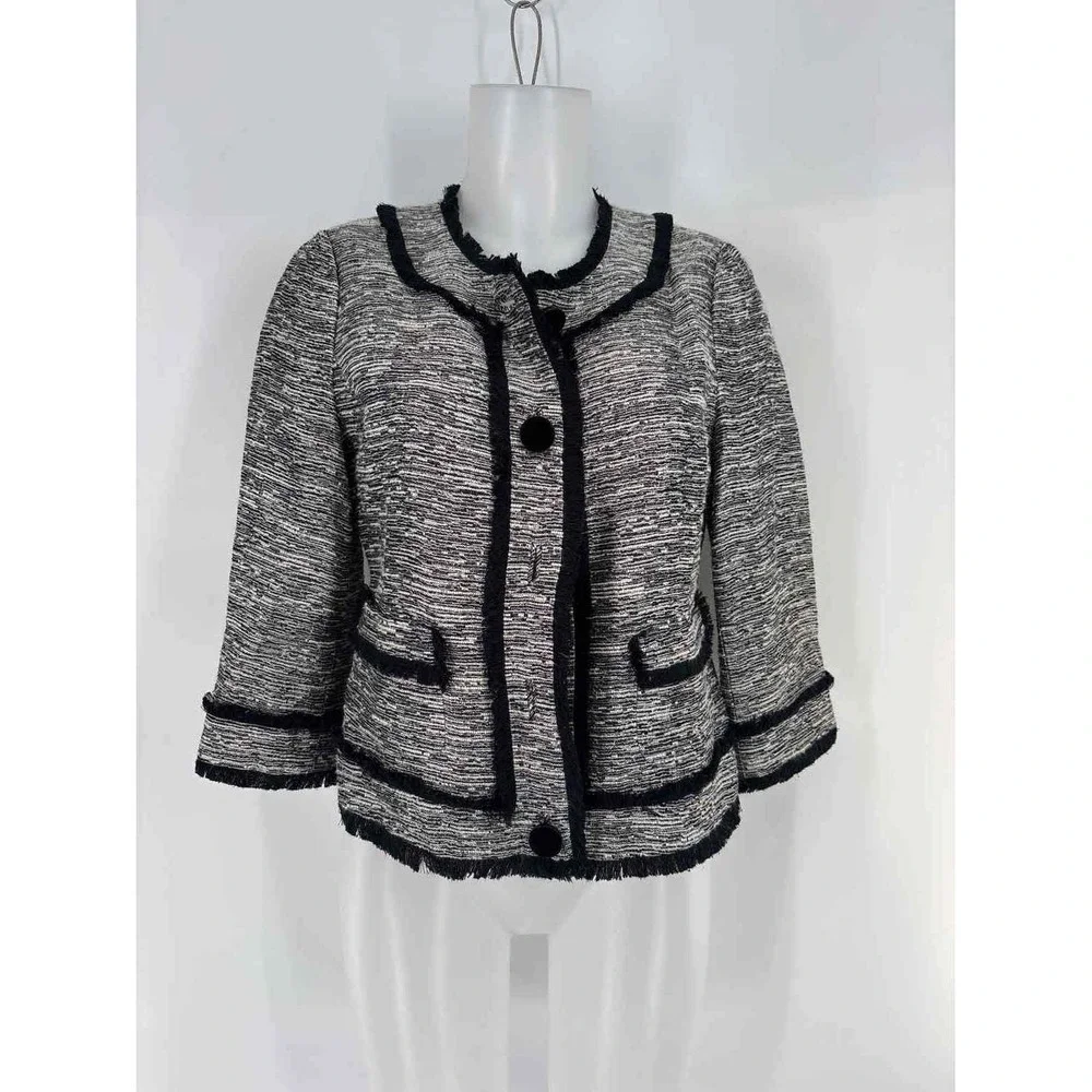 Size 6 Kate Spade Black/White Blazer